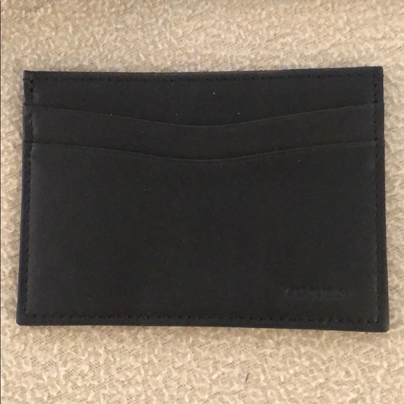 NEW Black Calfskin Travelers Case - With Pockets - Picture 5 of 5